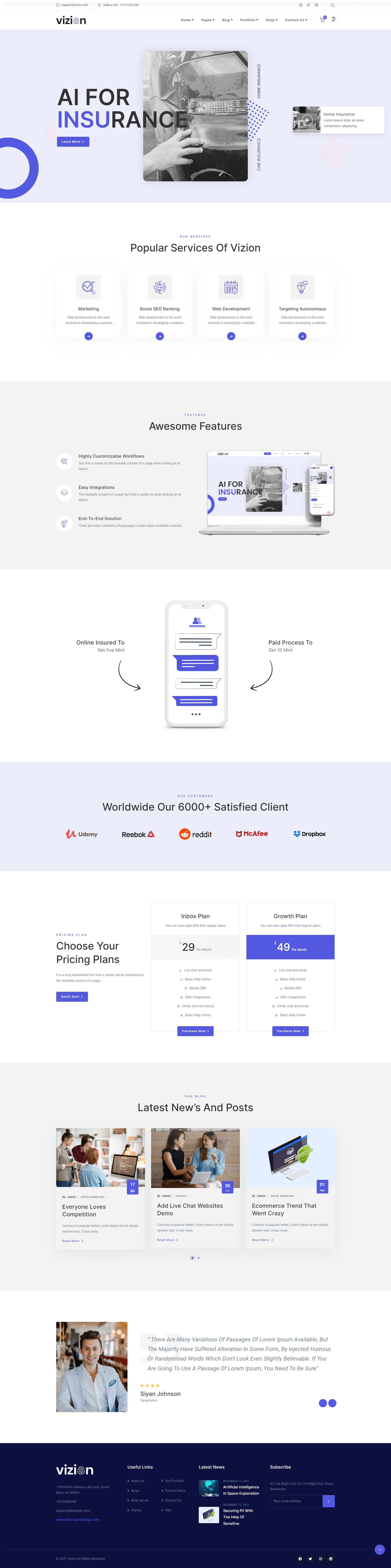 Screencapture Wordpress Iqonic Design Product Wp Vizion Elementor Insurance 2021 12 25 11 24 26