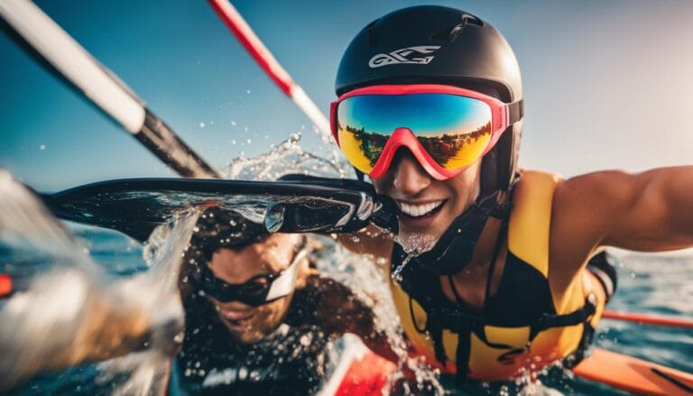 Lunettes spéciales pour les sports nautiques