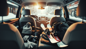 Transporter des skis dans votre voiture : attention aux risques !